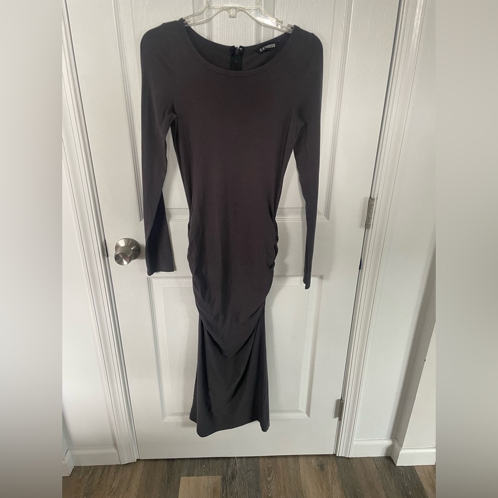 It is a Long maxi gray dress size small by Xpress